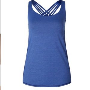 lululemon | Size 6 | Wild Tank in Blue Sleeveless Workout Athletic *flawed